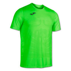 Maillot Manches Courtes Running Homme Joma Marathon Vert Fluo