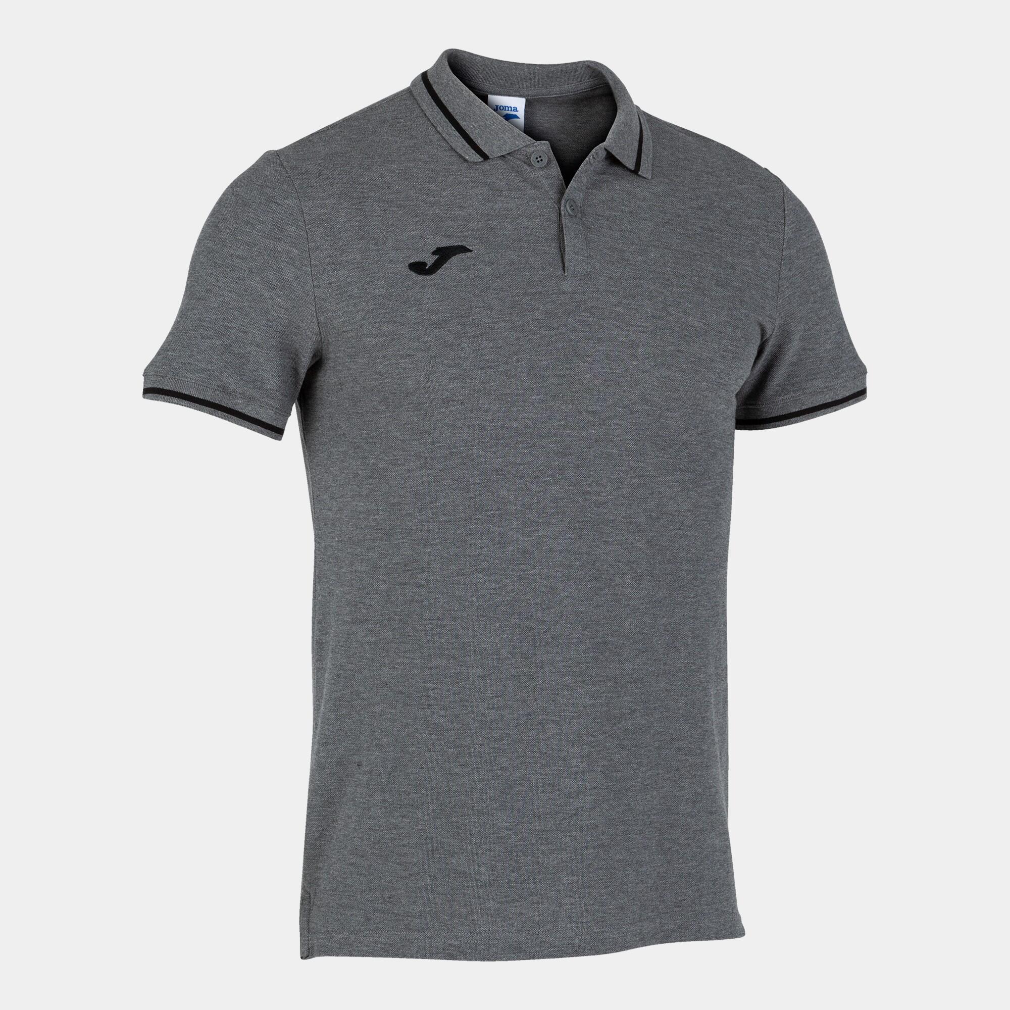 Polo Manches Courtes Homme Joma Confort II Gris Melange 1/5
