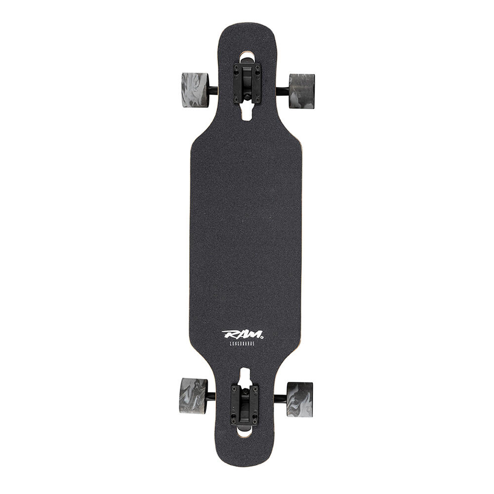 RAM Longboard Komplettboard 34" x 8,75" ABEC 9 Vexo weiß 4/5