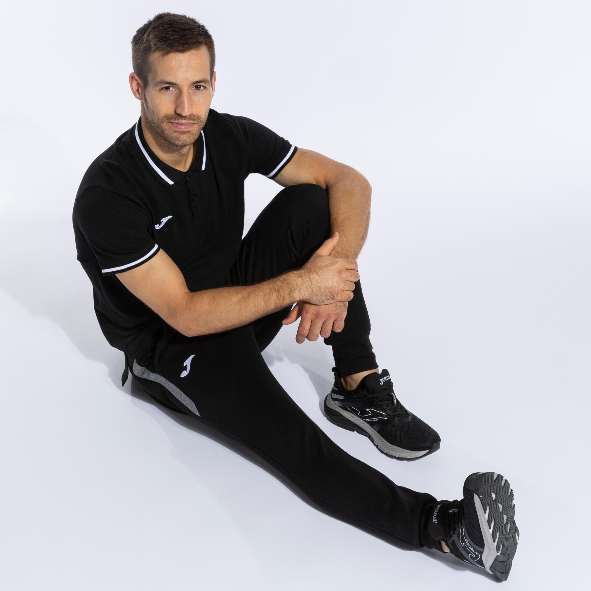 Polo Manches Courtes Enfants Joma Confort II Noir 4/5