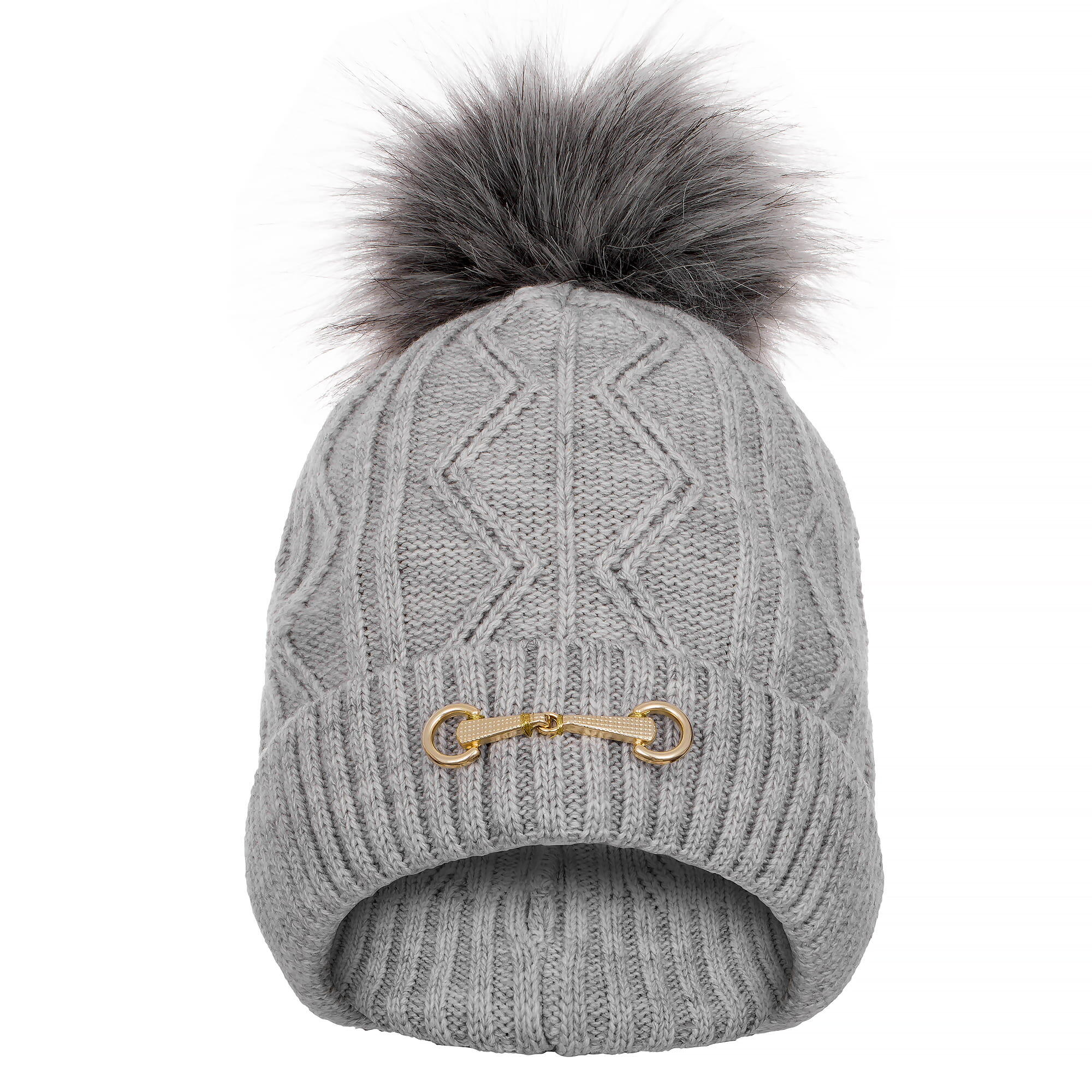 Czapka zimowa Equestrian Queen Eden 24AW damska z pomponem