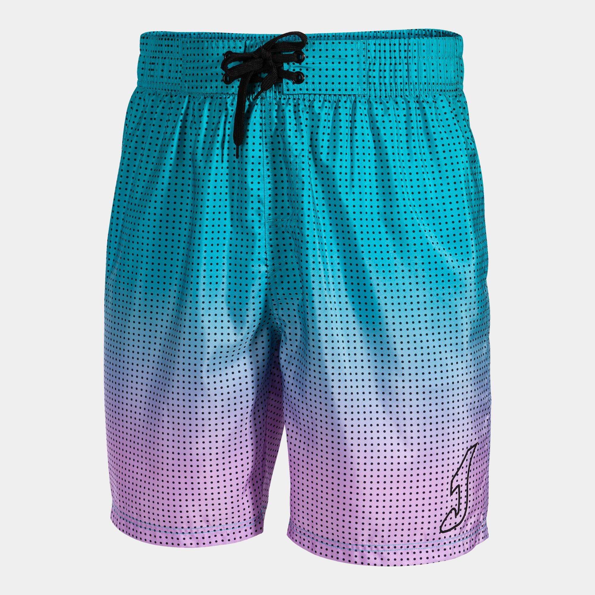 Calção de banho bermudas natação homem joma degraded azul