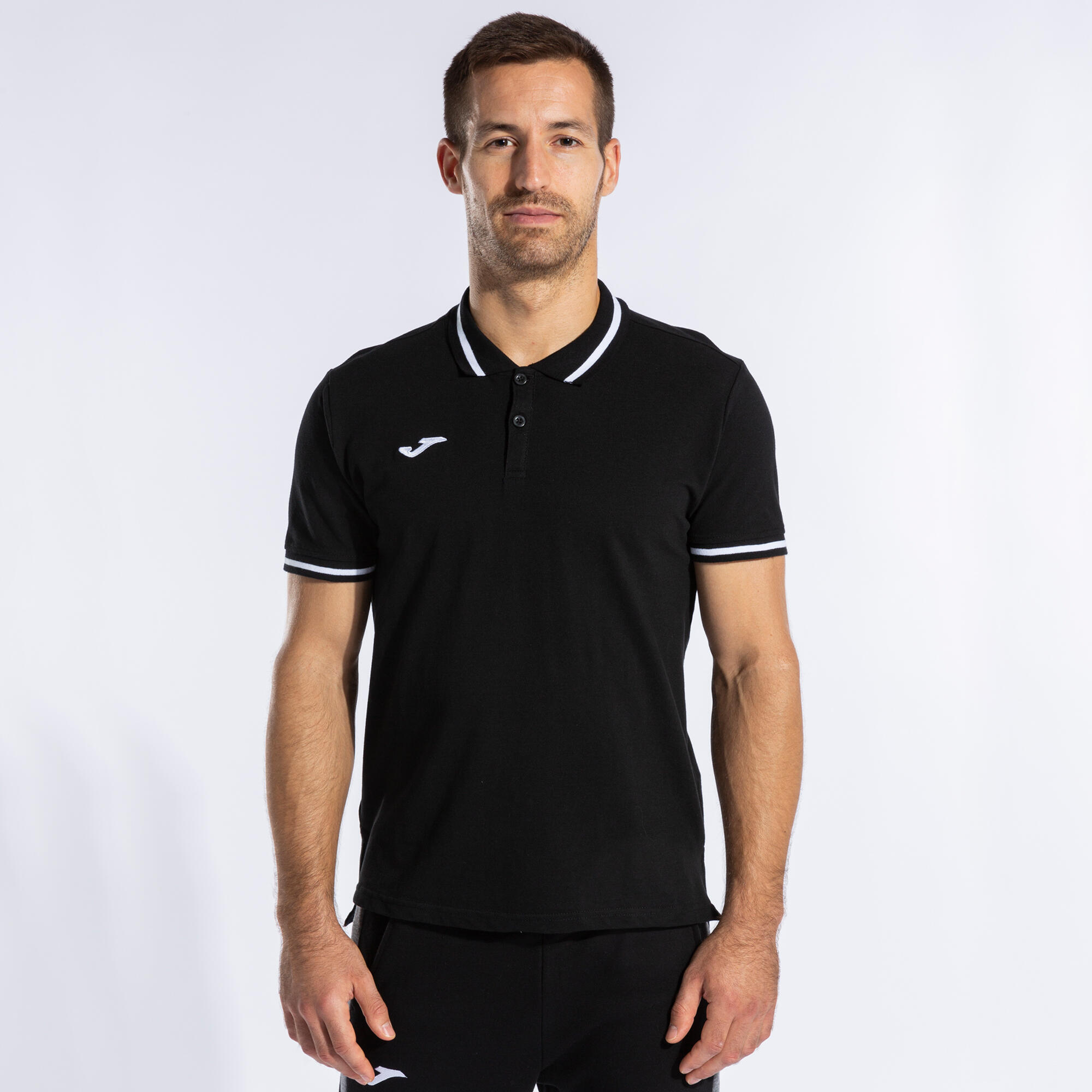 Polo Manches Courtes Enfants Joma Confort II Noir 2/5