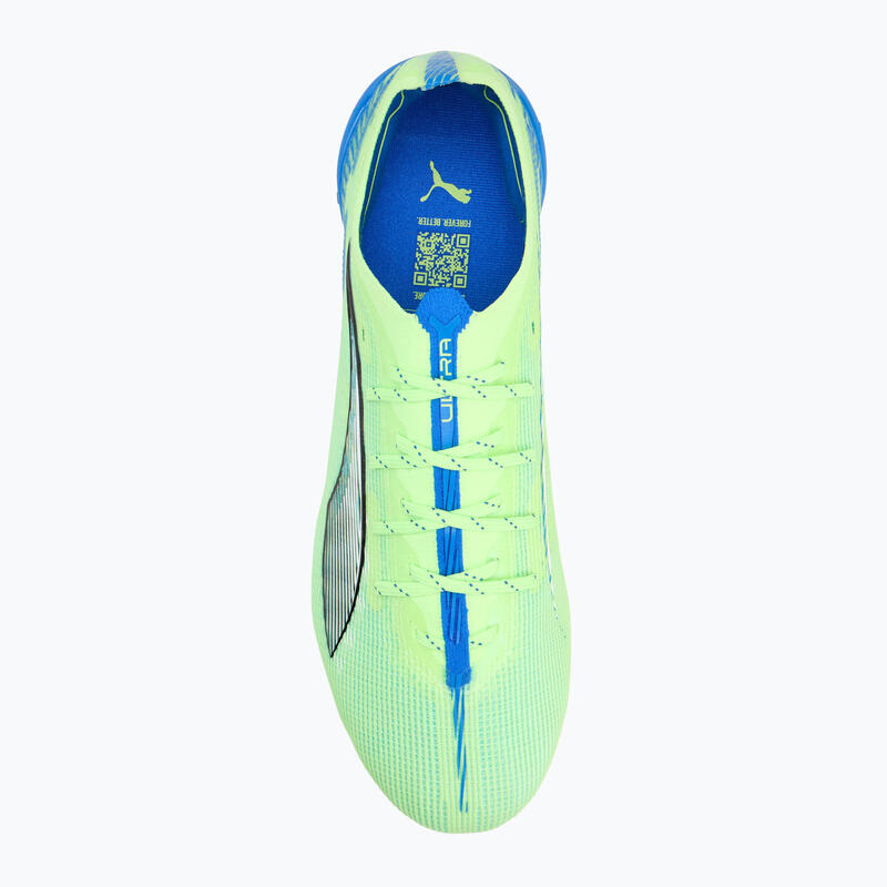 Crampons Puma Ultra 5 Ultimate MxSG Vert et bleu