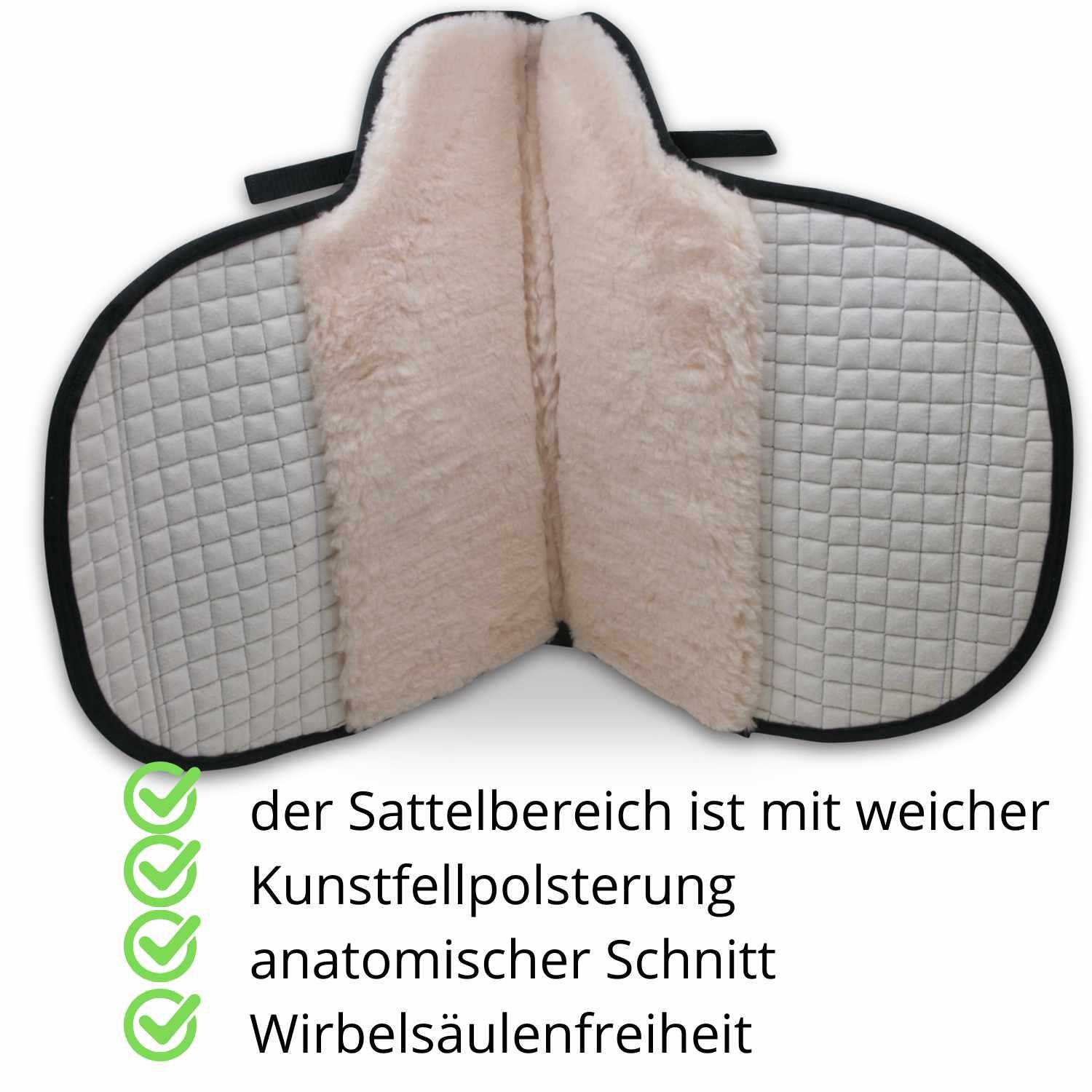 AMKA Korrektur Satteldecke baumlose Sättel Sattelunterlage für Sattel 3/4