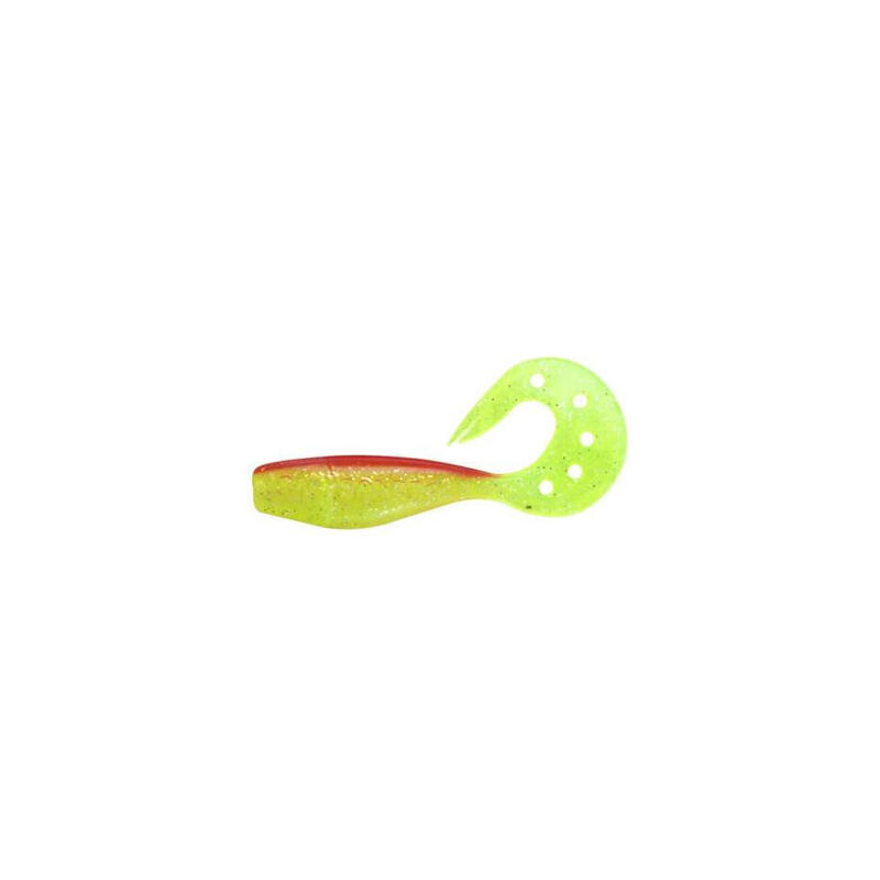 Leurre Souple Delalande Sandra 9cm (9cm - 46 - Chartreuse Dos Rouge - A l'unité)