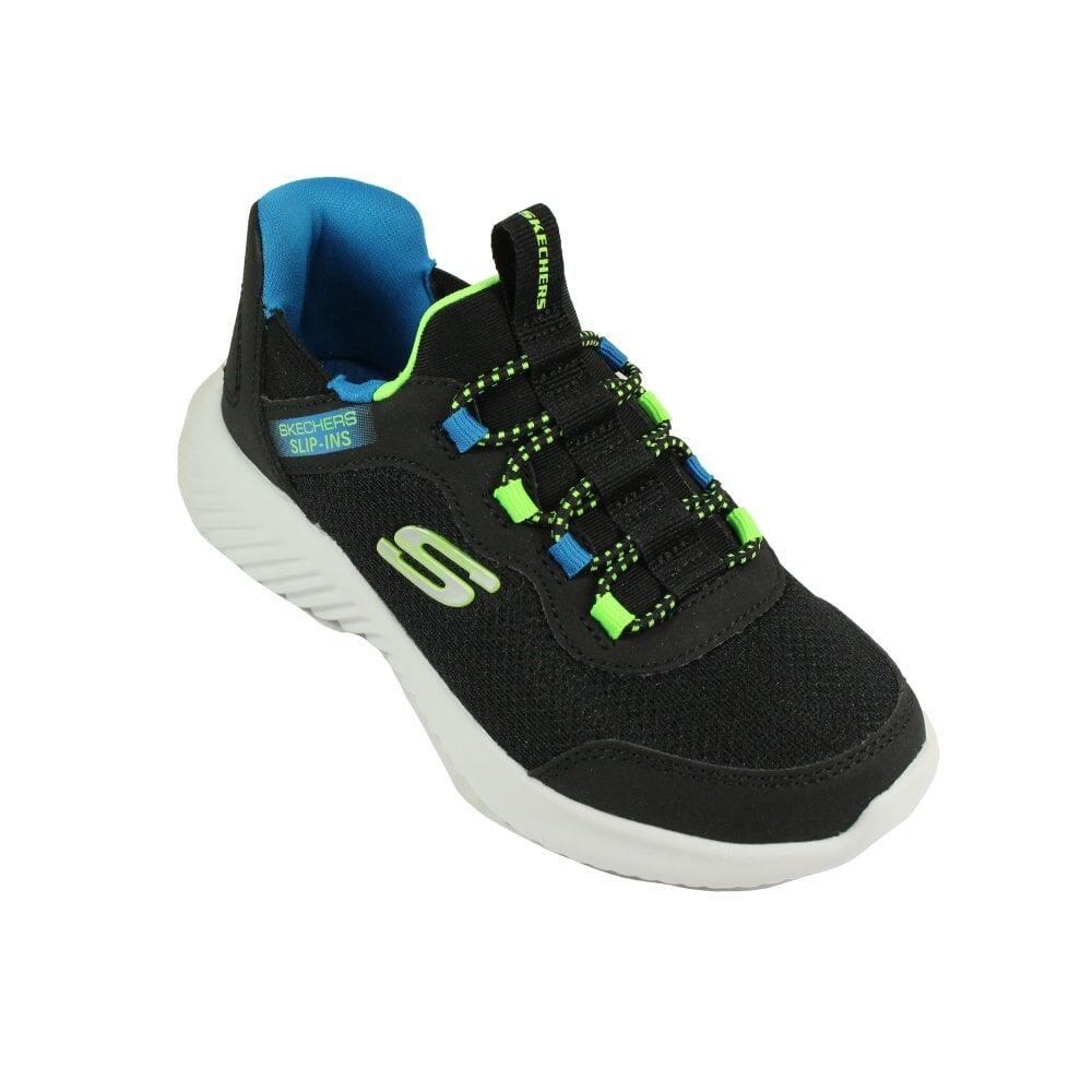 Zapatillas Skechers Niño Bounder - Brisk-Burst Negras 5/7