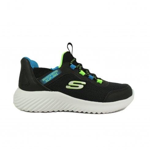 Zapatillas Skechers Niño Bounder - Brisk-Burst Negras 7/7