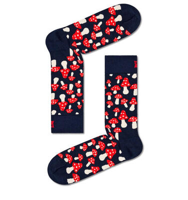 Calcetines Hombre Happy Socks Mushroom Sock Rojo