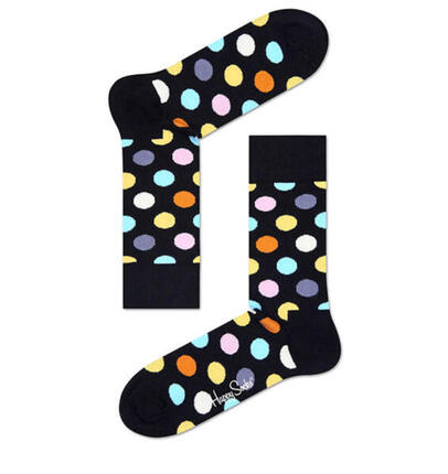 Socken Happy Socks Modell Big Dot Sock Farbe Schwarz