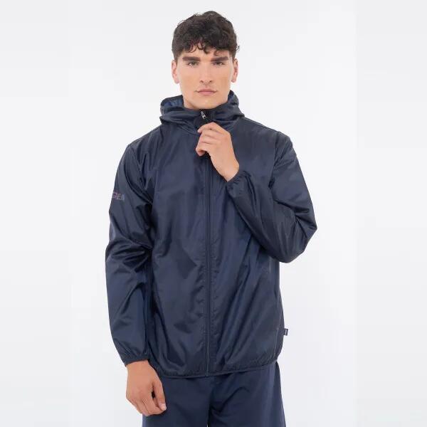 LEGEA giacca antivento adulto fitness atacama blu