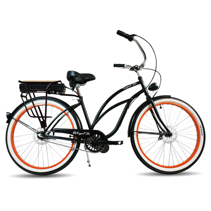 Rower elektryczny e-bike beach cruiser miejski damski Pumpkin Spice 28