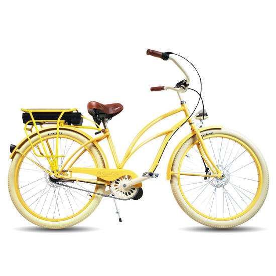 Rower elektryczny e-bike beach cruiser miejski damski Sunrise 26