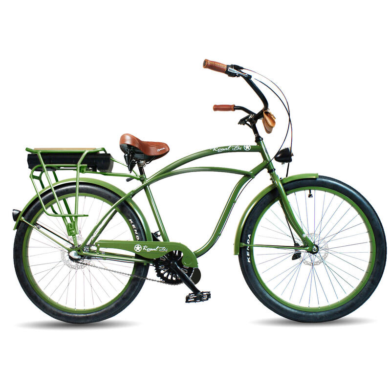 Rower elektryczny e-bike beach cruiser miejski męski U.S. Army 28