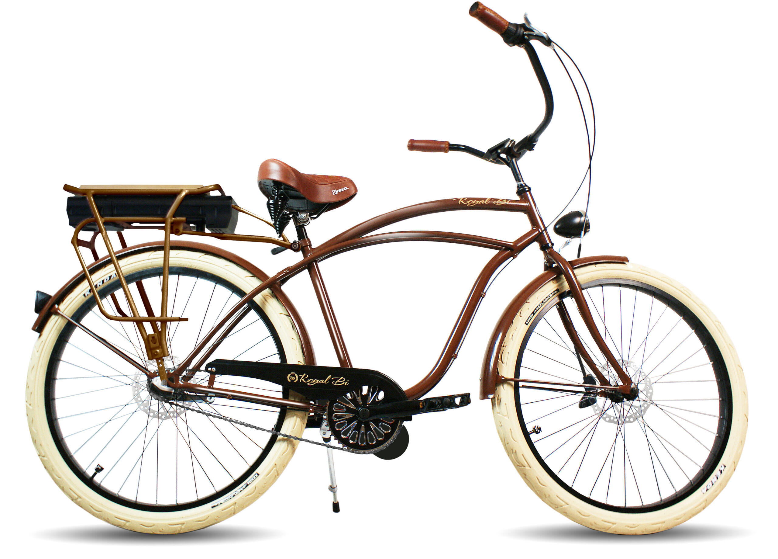 Rower elektryczny e-bike beach cruiser miejski męski Brownie 26