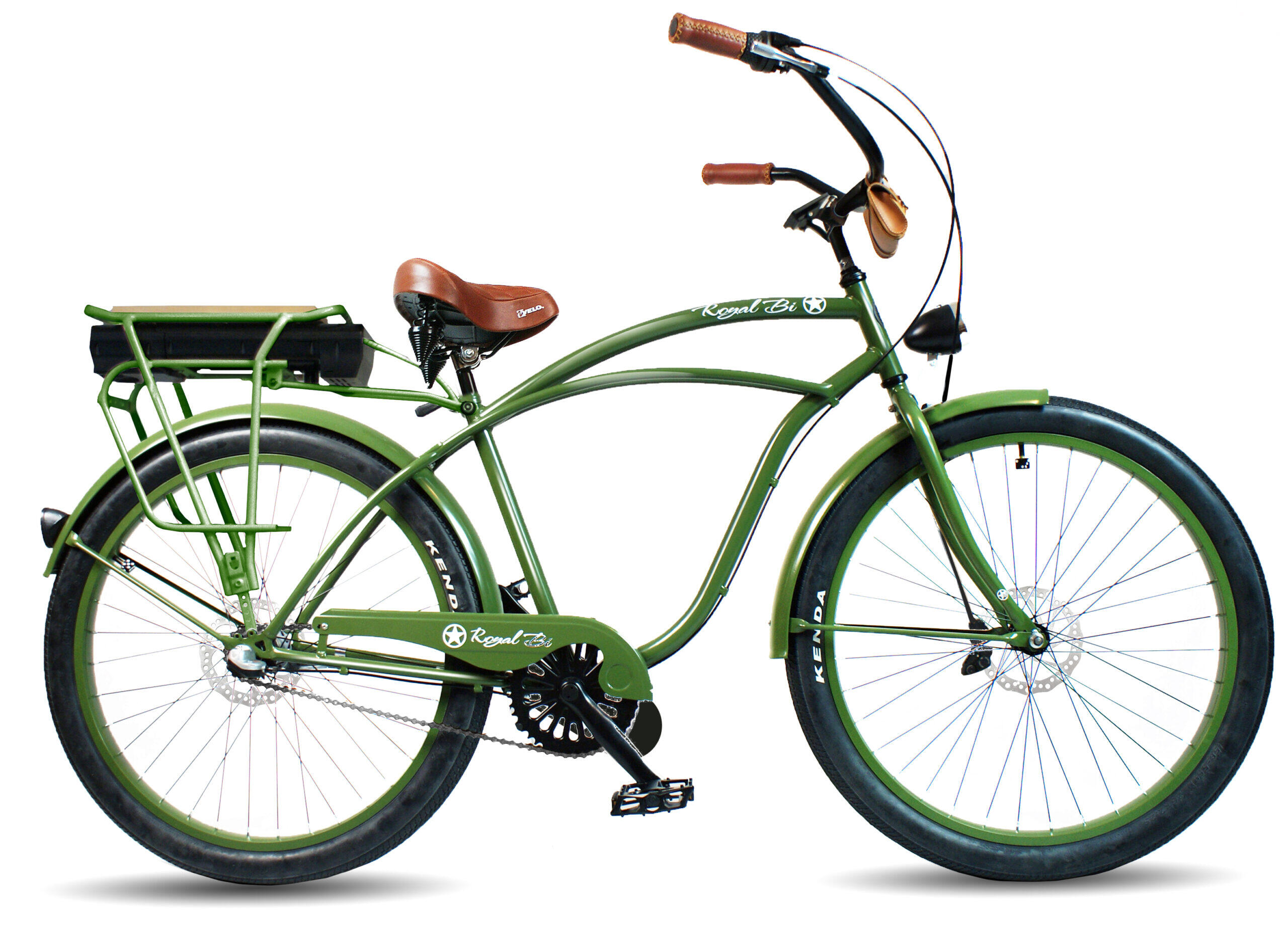 Rower elektryczny e-bike beach cruiser miejski męski U.S. Army 26