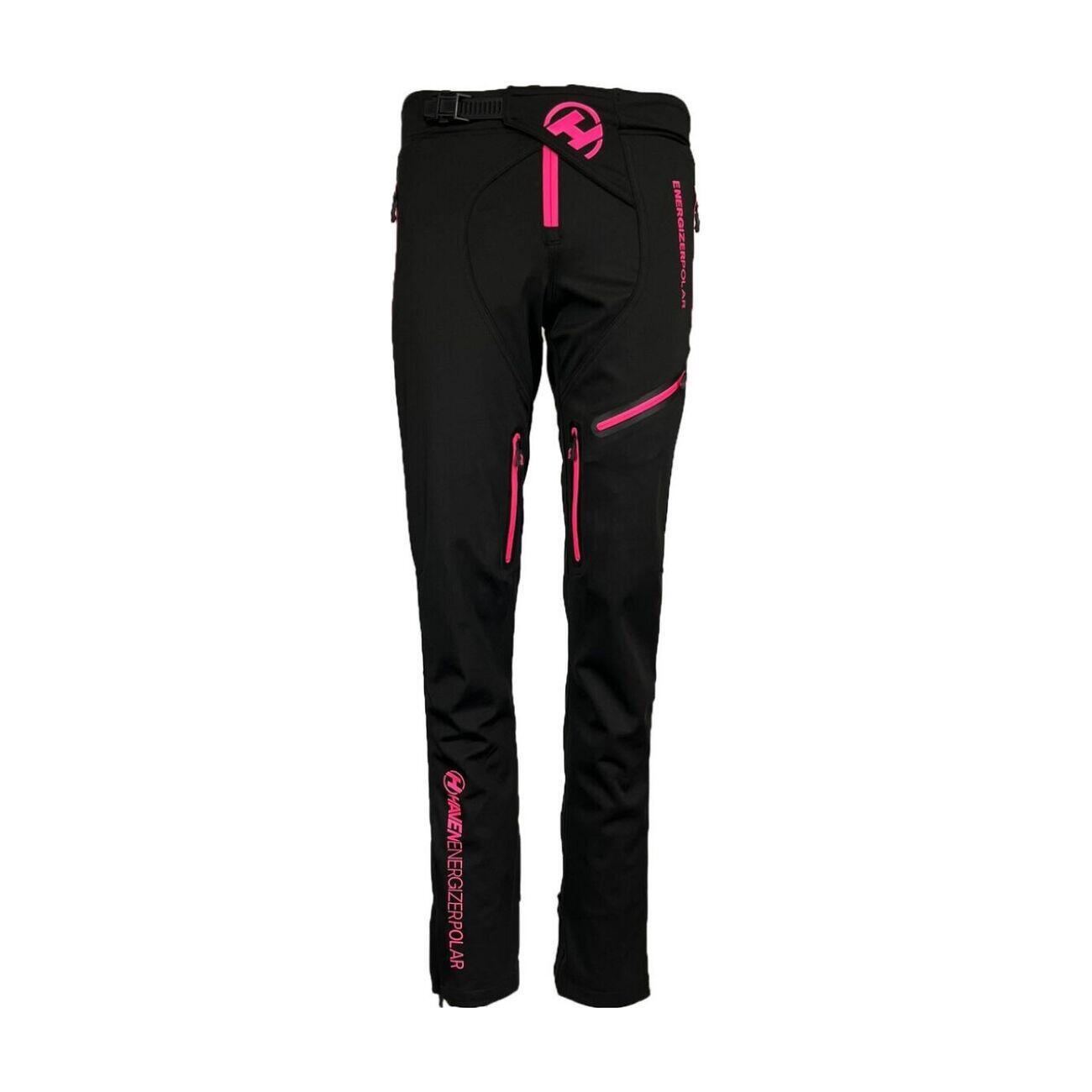Haven - Pantalon Sans Bavette - Energizer Polar - Collant De Vélo Avec Bretelles - Noir|rose - Decathlon