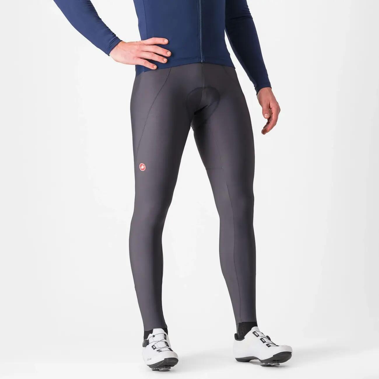 Castelli - Pantalon Long À Bretelles - Espresso - Collant De Vélo Avec Bretelles - Gris - 40 M - Decathlon