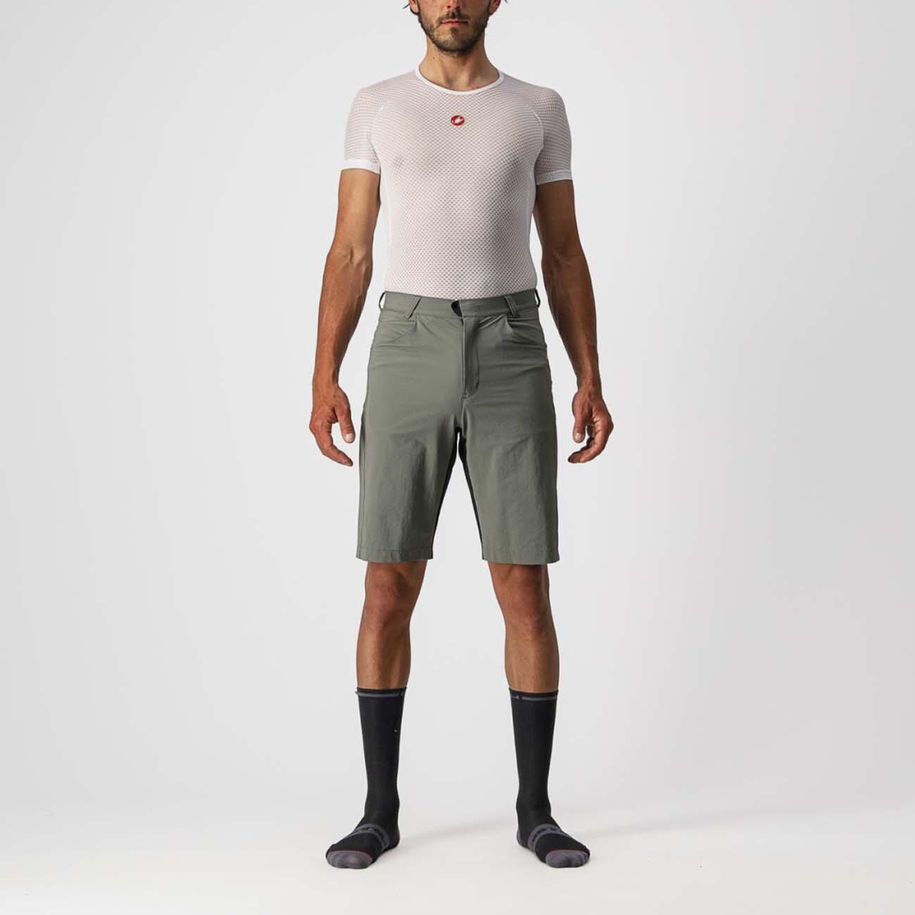 Castelli - Short Sans Bavette - Unlimited Baggy - Cuissard De Vélo À Bretelles - Gris - 52 2xl - Decathlon