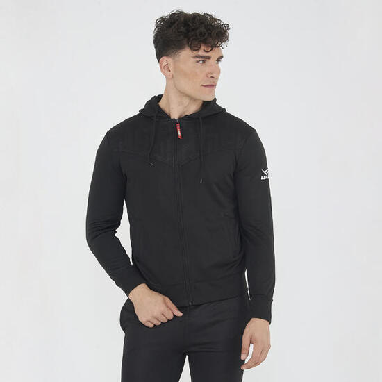 Damen Laufjacke Saburo Kapuze Schlüsselmerkmale Schwarz