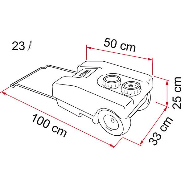 Depósito portátil aguas limpias ROLL-TANK 23 F - 22,5 litros 3/7