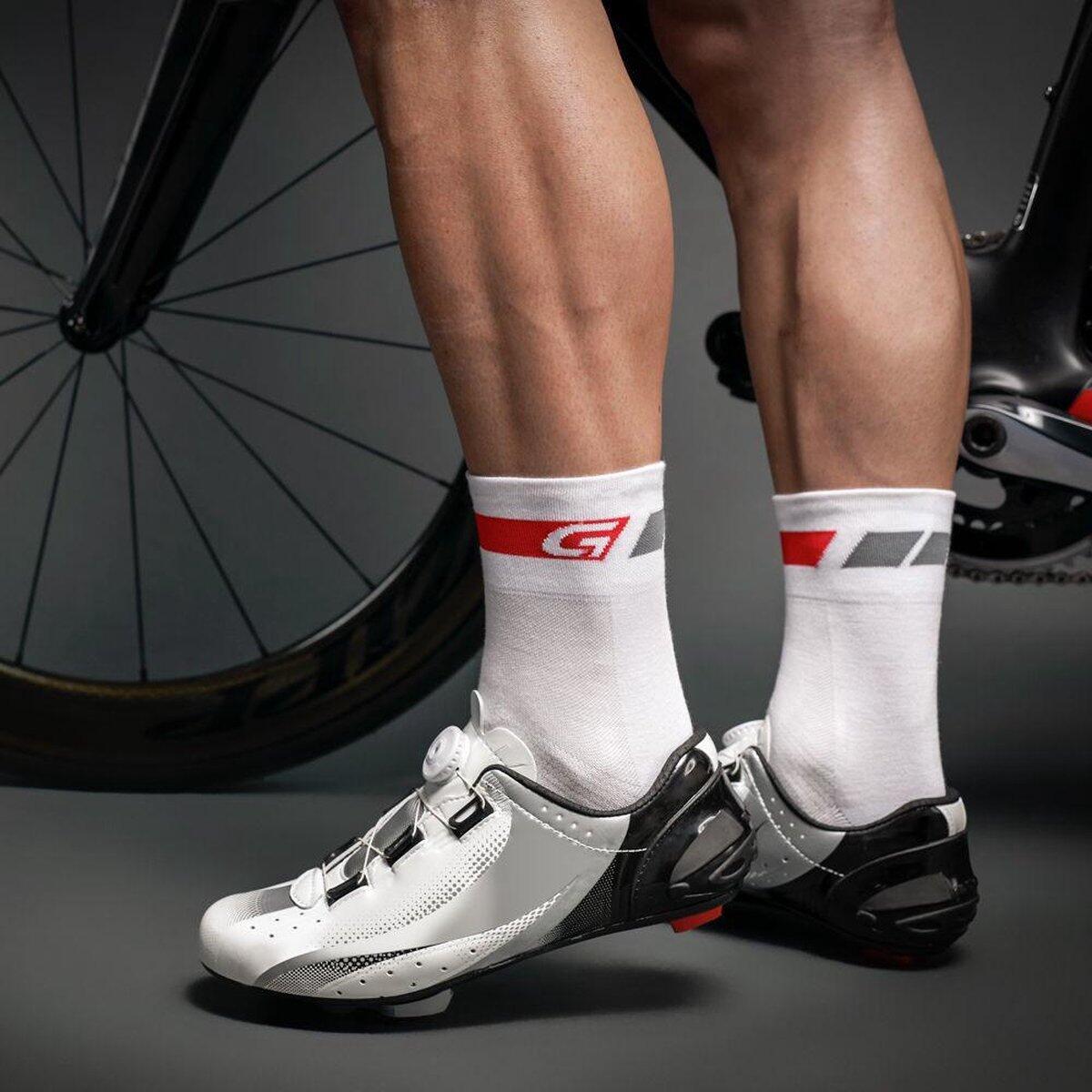 GRIPGRAB x3 Paar Sommer Socken REGULAR CUT Weiß 4/7