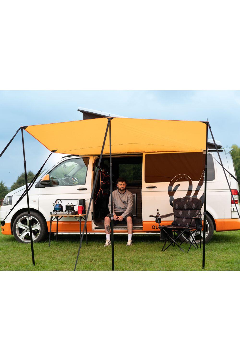 Multi Shade Campervan Canopy Orange 5/6