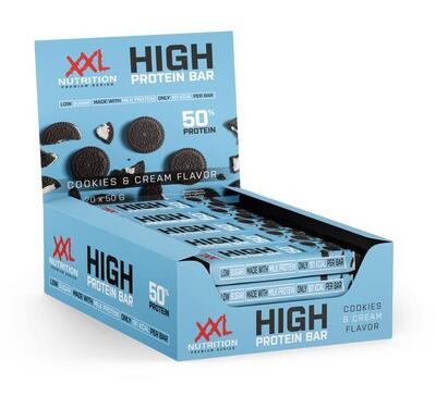 High protein bar 2.0 - 25g proteïne. eiwitreep - cookies & cream - 20 pack
