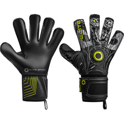 Elite torwarthandschuhe vibora (schwarz gelb, 8)