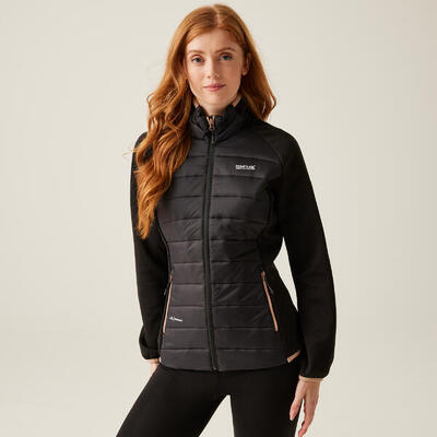 Gevulde jas hiking dames clumber v hybrid quilted