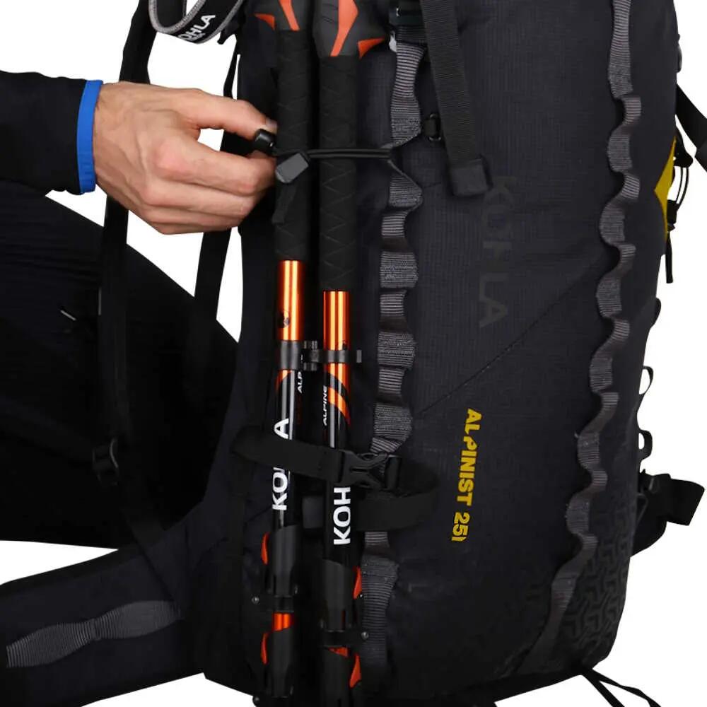 KOHLA ALPINIST 25 LITERES HÁTIZSÁK, FEKETE-SÁRGA 3/8