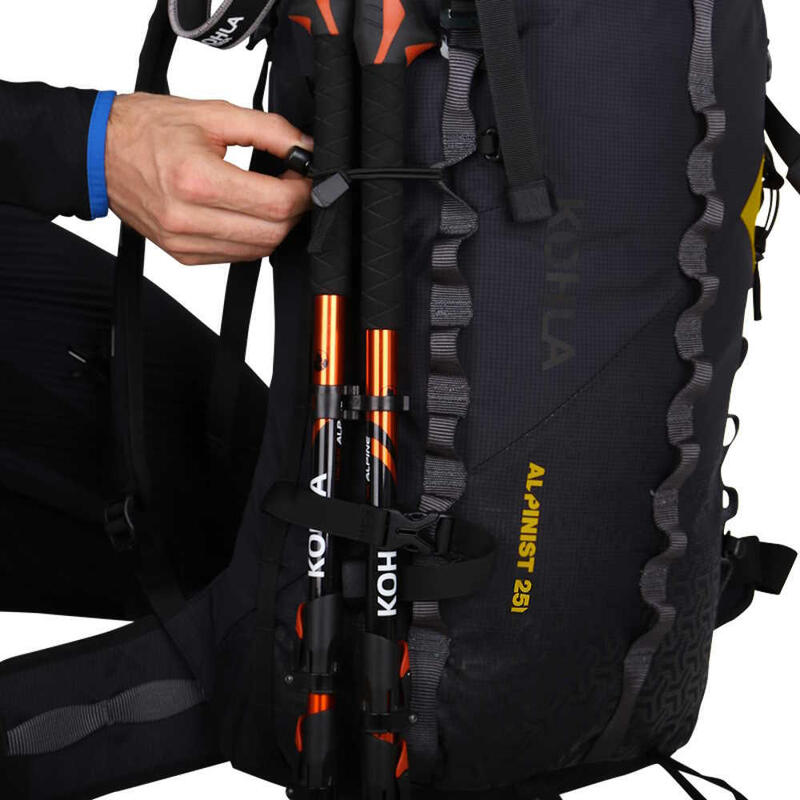 Rucsac Kohla Alpinist 25 litri negru galben