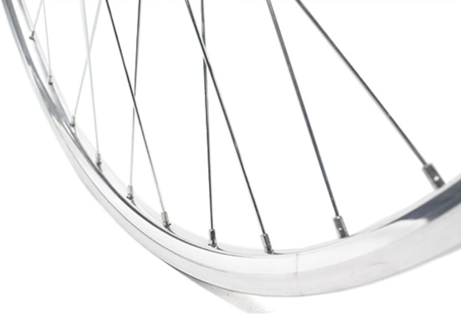 Coppia Ruote Bici Complete 28x1.75 1v Cerchio + Cop + Cam + Pignone 18 Denti 4/7