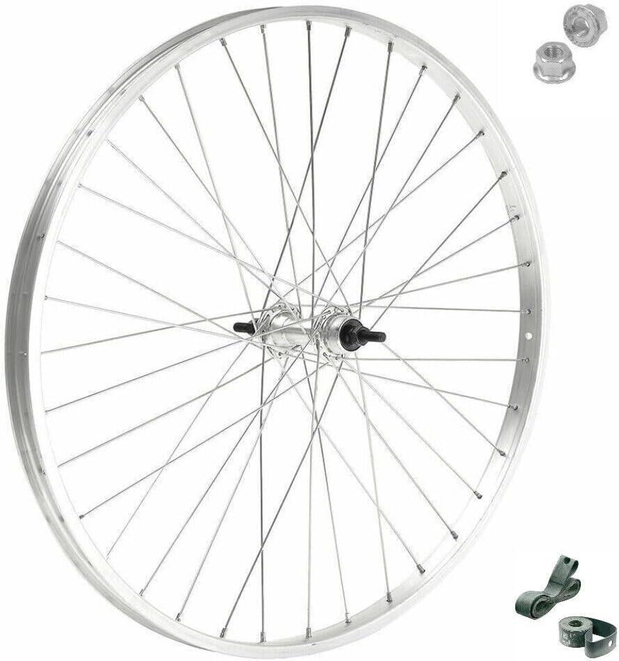 Coppia Ruote Bici Complete 28x1.75 Cerchio+ Ruota Libera 6 Velocita' + Cop + Cam 2/6