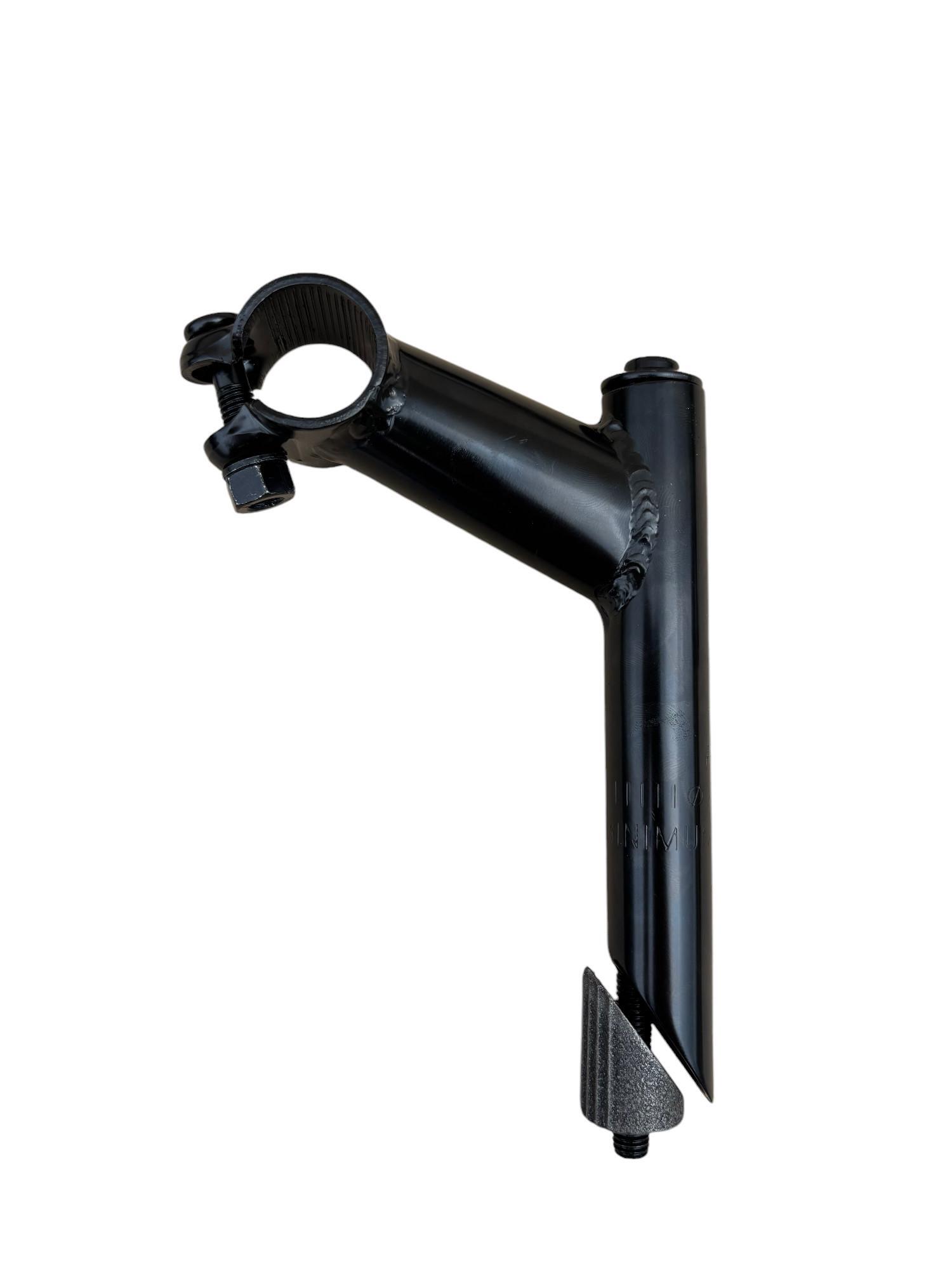 Attacco Manubrio Per Bici Acciao Nero City Bike - Resistente Antiruggine 22.2 Mm 2/3