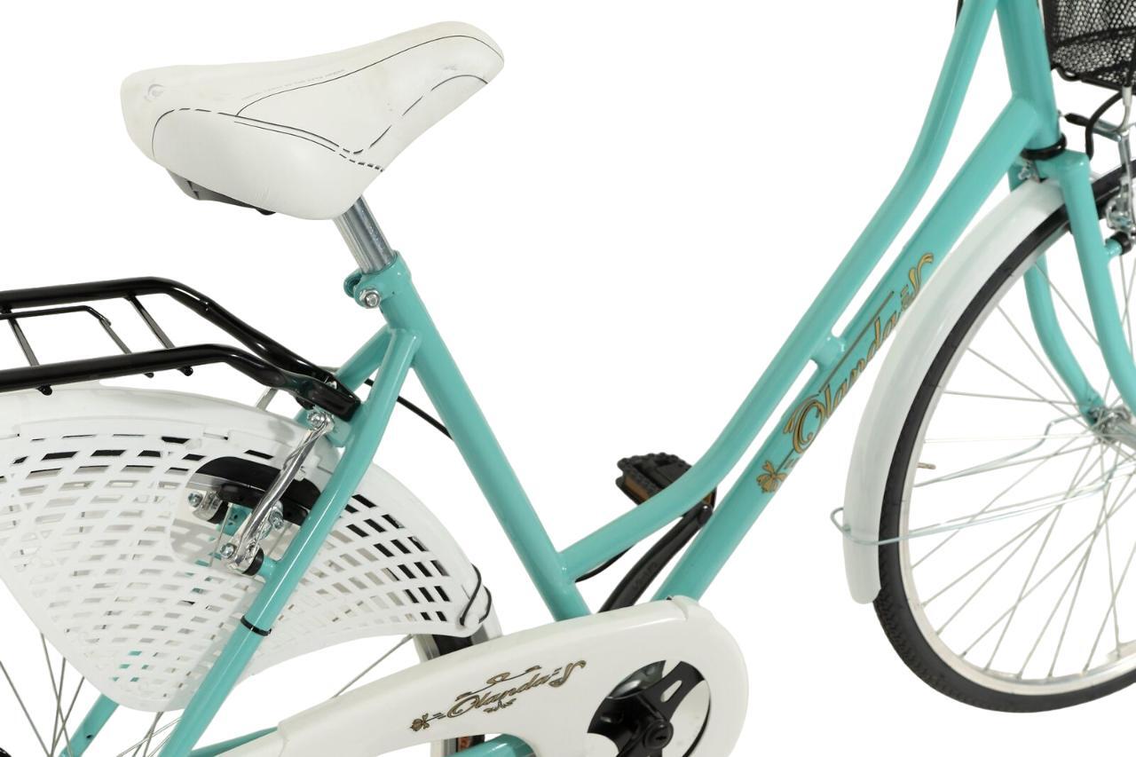 Bicicletta Donna Madicks Olanda Vintage - Ruote 26", Con Cestino Turchese, Già Montata Al 90% - Foto 9