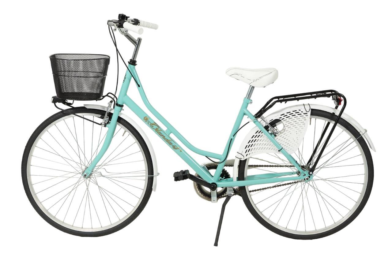 Bicicletta Donna Da Passeggio Misura 26 Bici Città Vintage Con 2 Cestini Turches 2/4