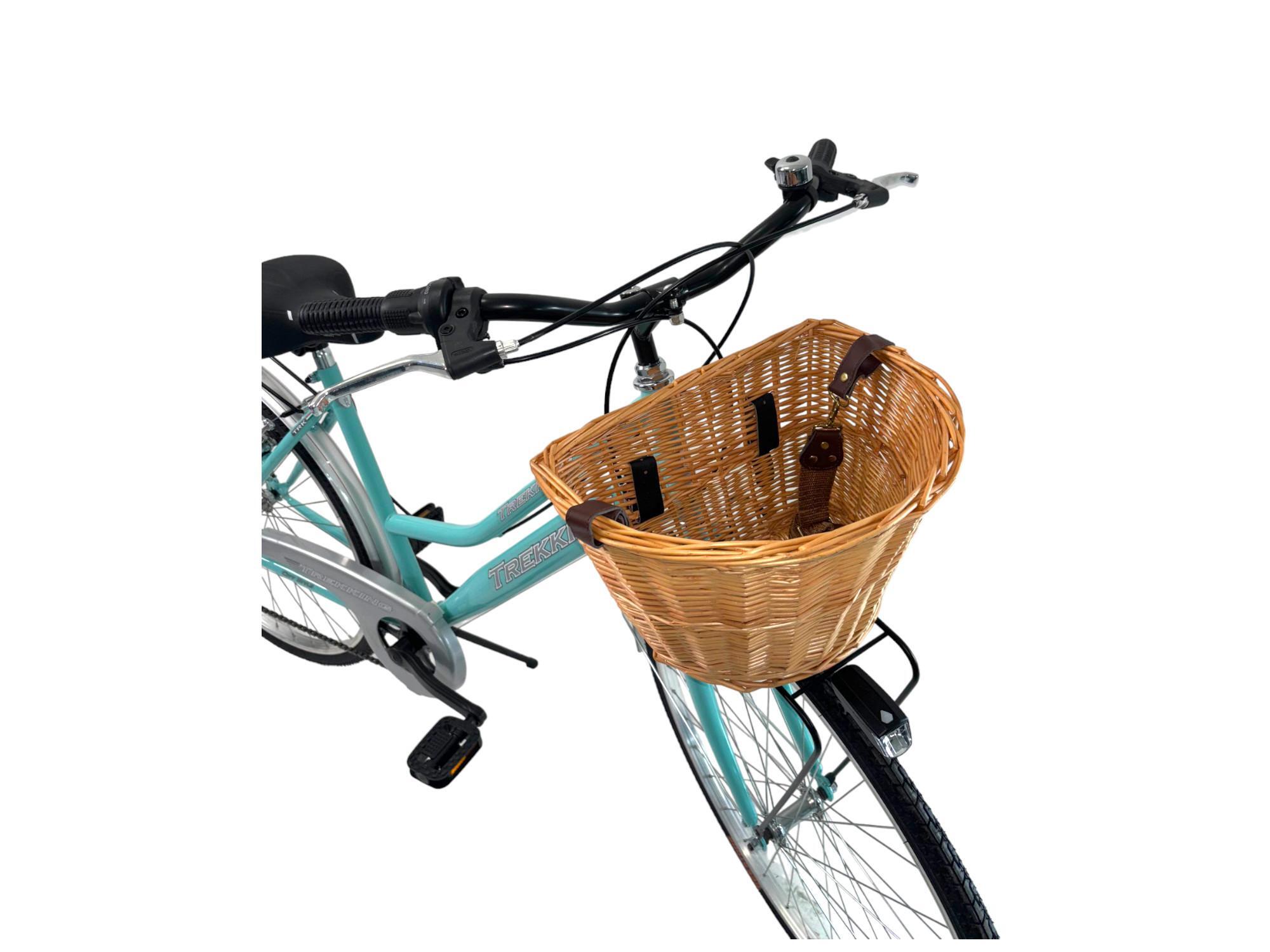 Bicicletta Donna Passeggio Misura 28 Con Cambio Tiffany, Borse, Cestino Vimini 4/7