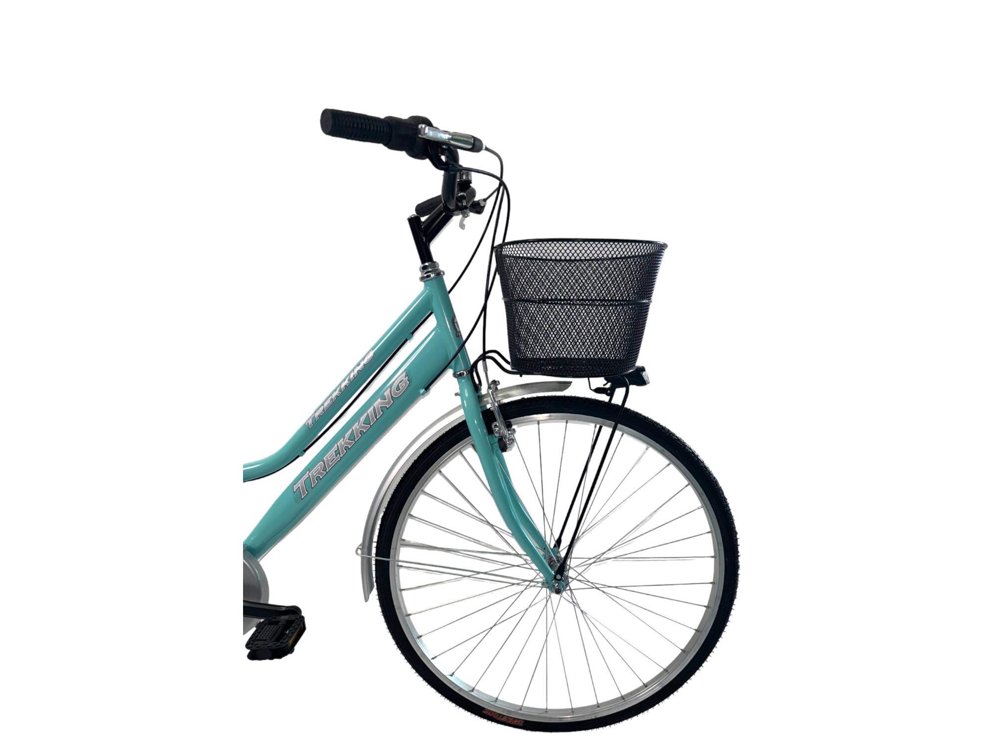 Bicicletta Donna Passeggio Misura 28 Città Tiffany Con Cambio, Cestino E Borse 4/7