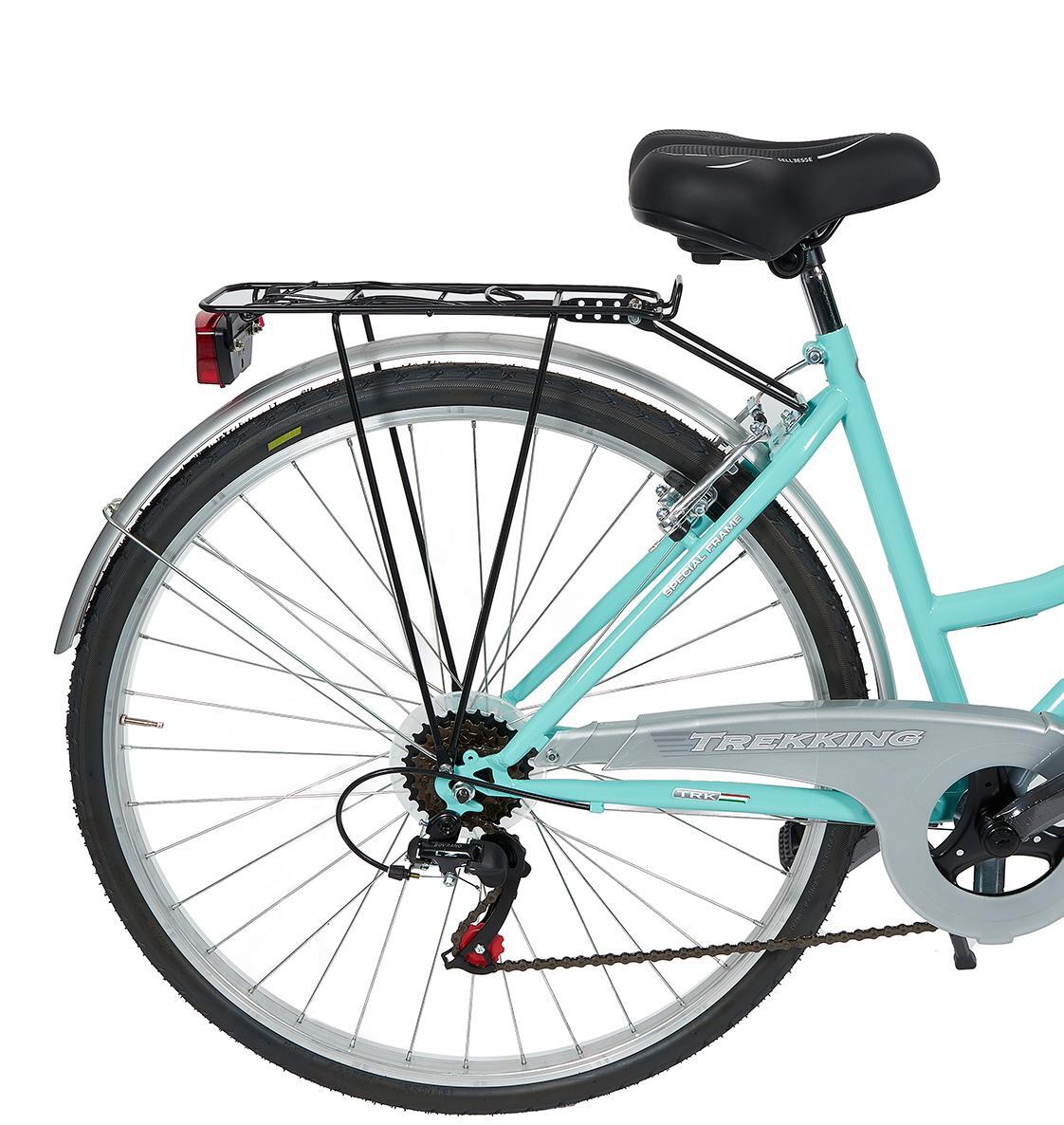 Bicicletta Donna Passeggio Misura 28 Bici Da Città Con Cambio E Cestino Tiffany 5/6