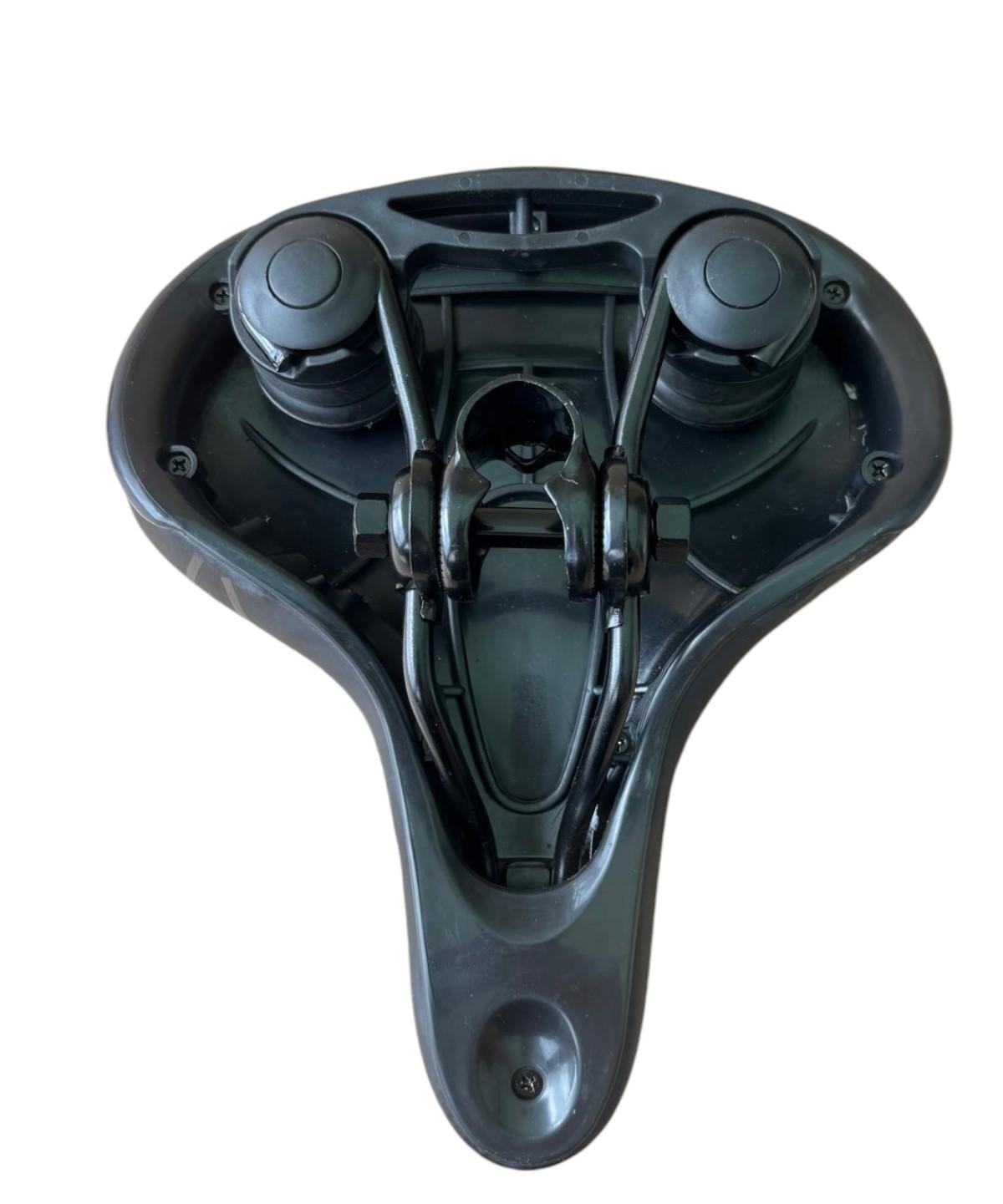 Selle Vélo Ville MADICKS Noire Confort - Unisexe + Tige De Selle Noire - Neuve