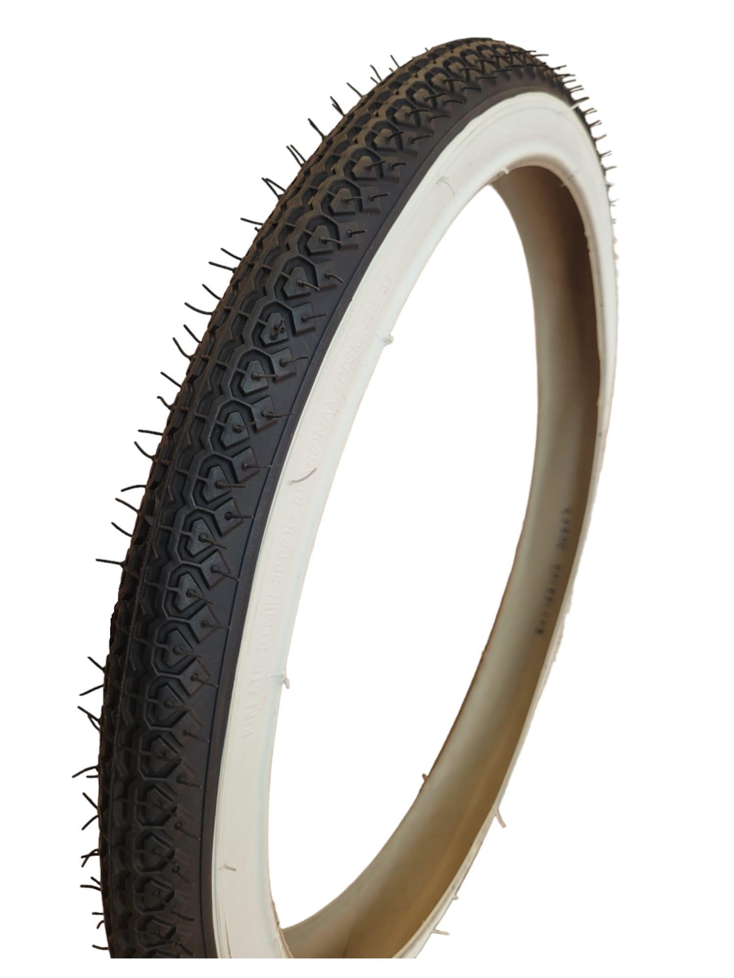 Coppia Copertone 20 X 1.75 Bianco/Nero Per Bici 20" Bicicletta Pneumatico Gomma 4/4