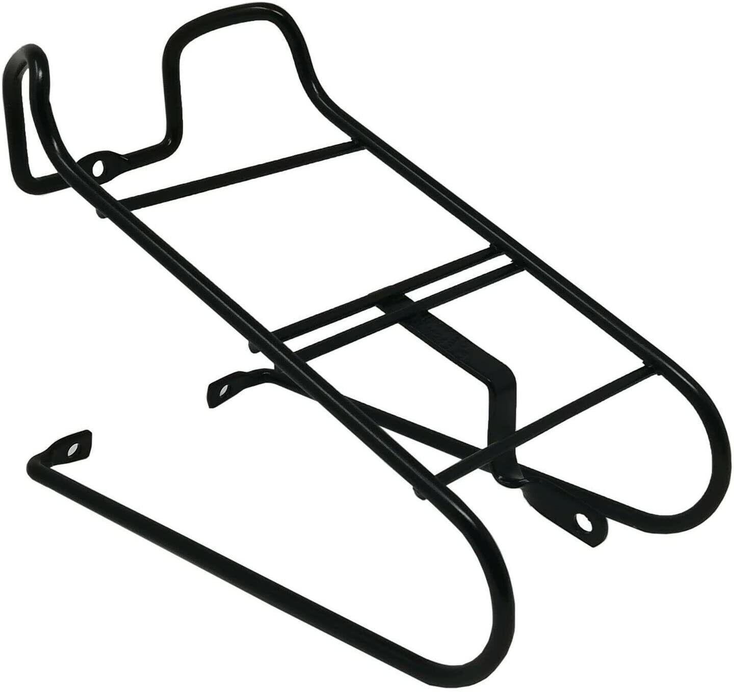 Kit Portacesto Anteriore + Cestino Ovale Nero Per Bici Bicicletta 24/26/28 2/5