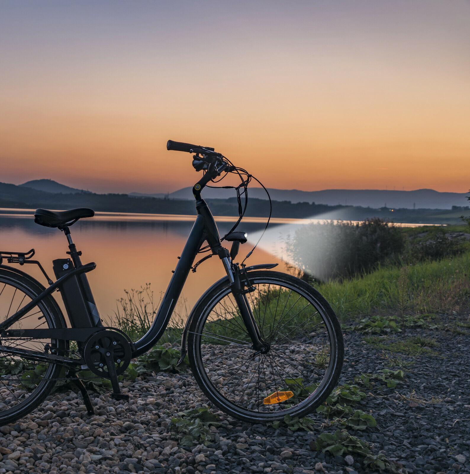 Fanalino Luce Anteriore Bicicletta Led Alta Visibilità Con Supporto Universale 4/4