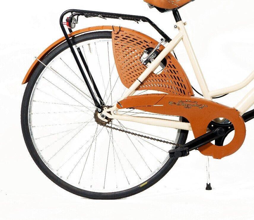 Coppia Paraveste Bici 26 In Plastica Con Molle-Bicicletta Olanda -Marrone 3/3