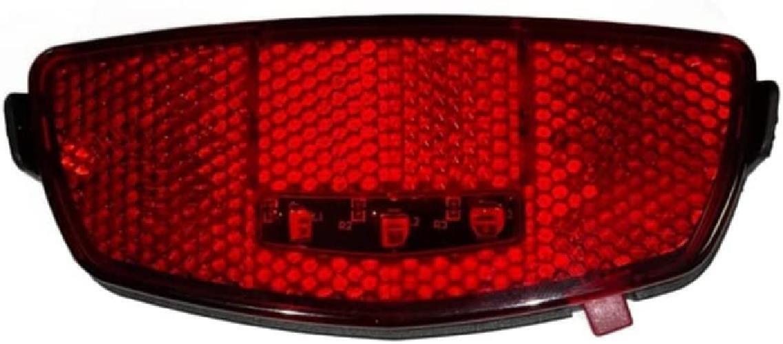 Portapacchi Posteriore Nero Per Bici + Fanalino Luce Led Posteriore 3/5