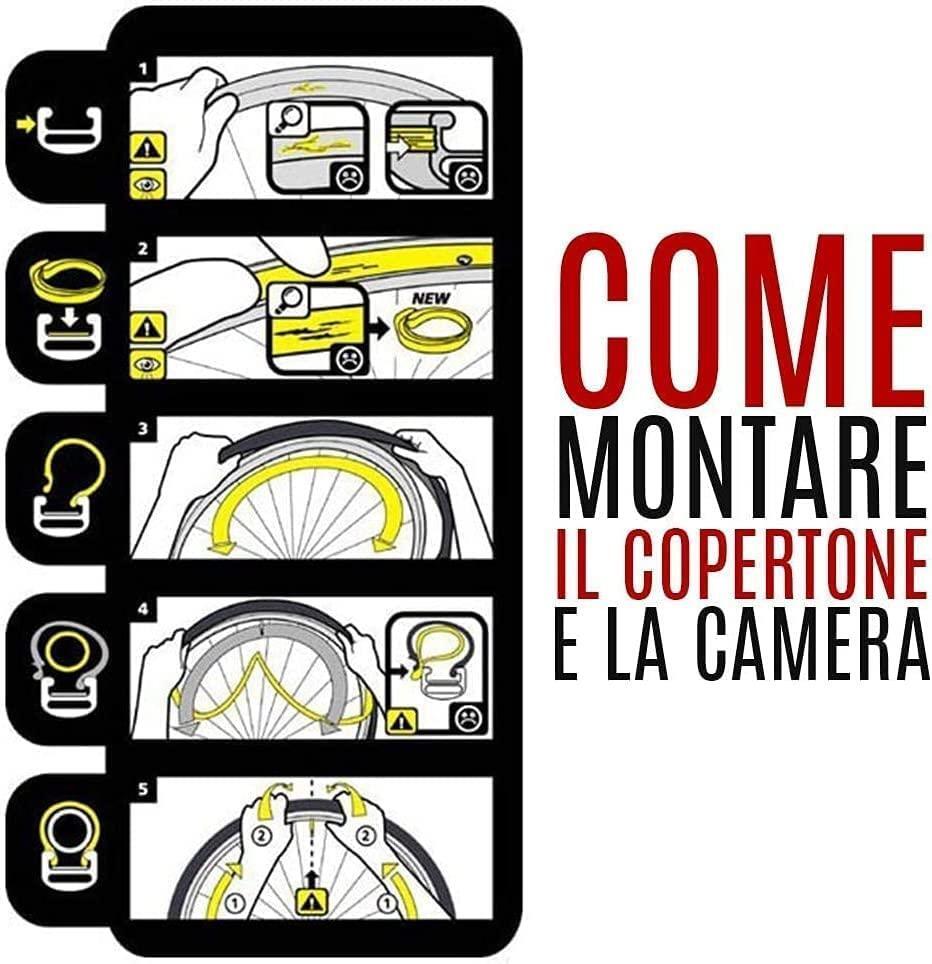 Copertone + Camera D'Aria 26 X 1 3/8 Per Bicicletta City Bike Olanda 2/7