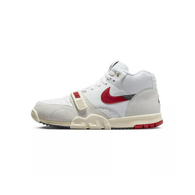 Nike air trainer 1 schoenen wit en rood