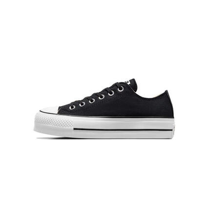 Deportivas con plataforma para Converse Chuck Taylor All, Negro, Mujer