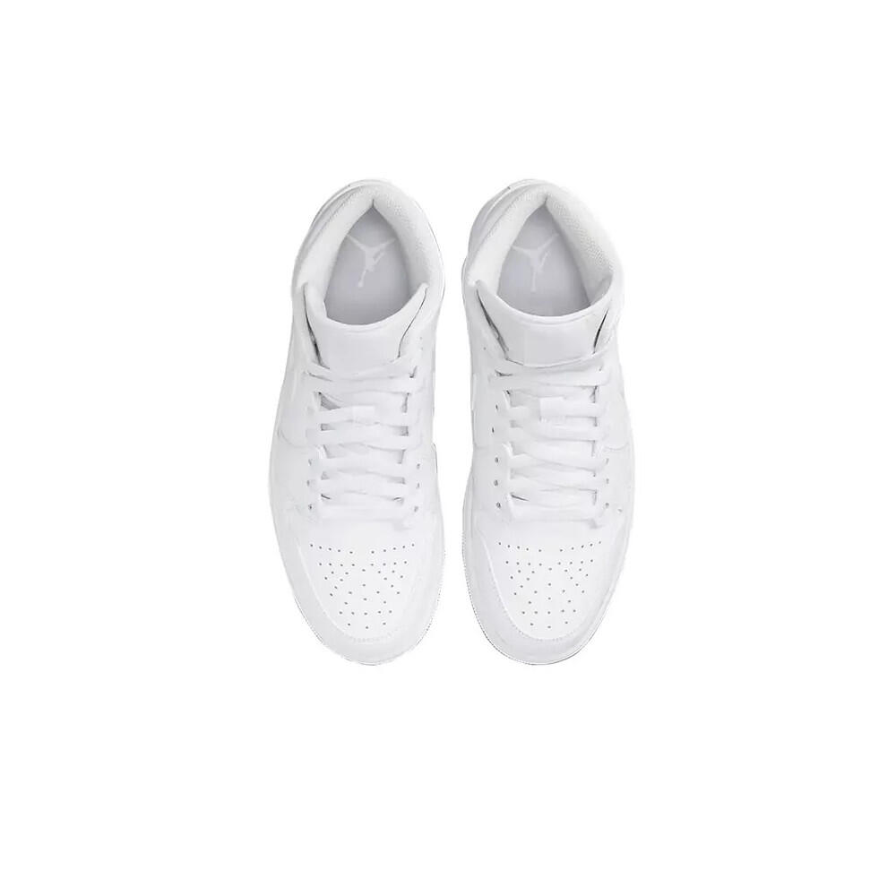 Zapatilla Air Jordan 1 Mid Talla 40 - 554724-136 Blanco 4/6
